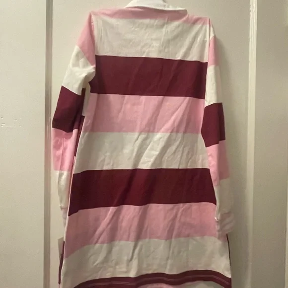 Hello Kitty Pink and White Striped Long Sleeve Dress - Picture 10 of 10